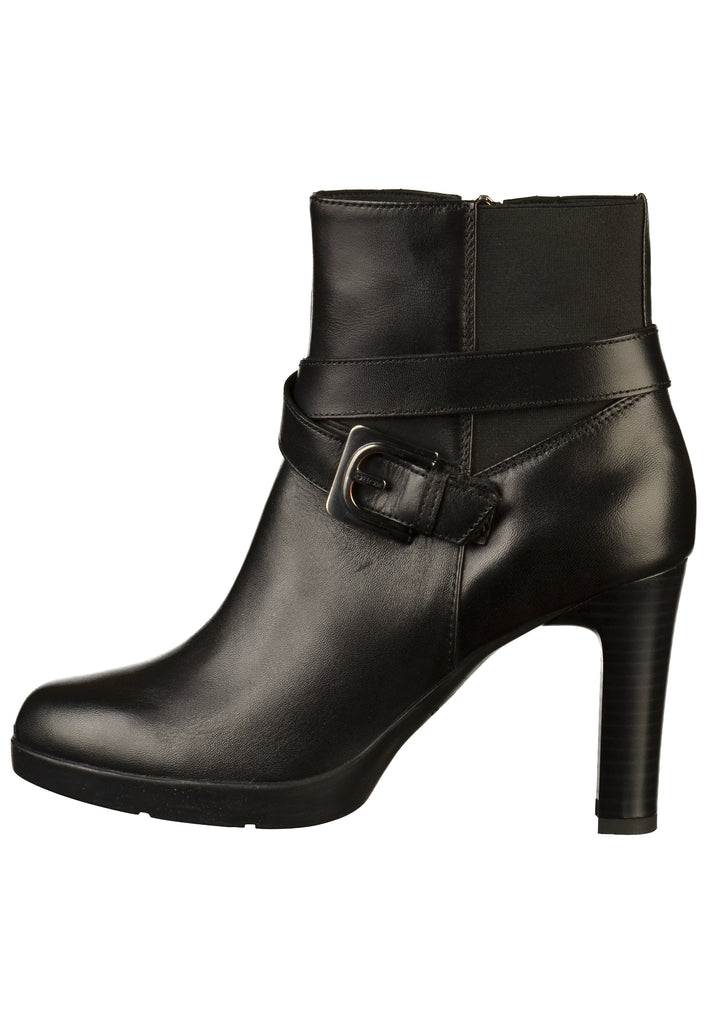 Geox Stiefelette Leder/Textil Schwarz - surf4shoes