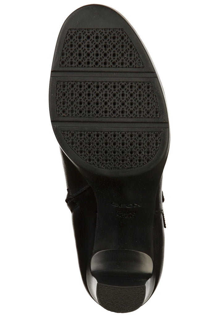 Geox Stiefelette Leder/Textil Schwarz - surf4shoes