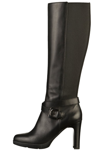 Geox Stiefel Leder Schwarz - surf4shoes