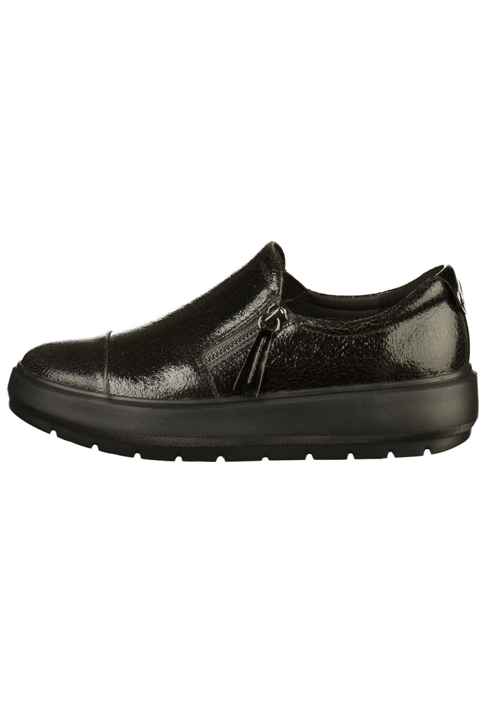 Geox Slipper Leder Schwarz - surf4shoes