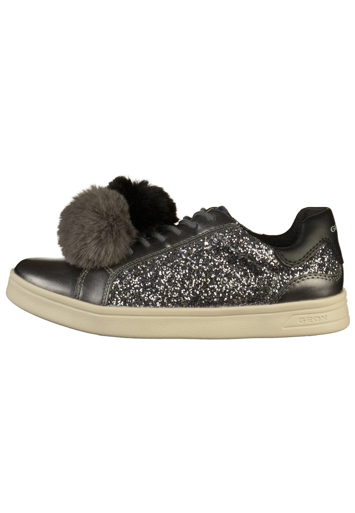 Geox Sneaker Lederimitat/Textil Dunkelgrau - surf4shoes