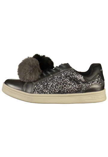 Geox Sneaker Lederimitat/Textil Dunkelgrau - surf4shoes