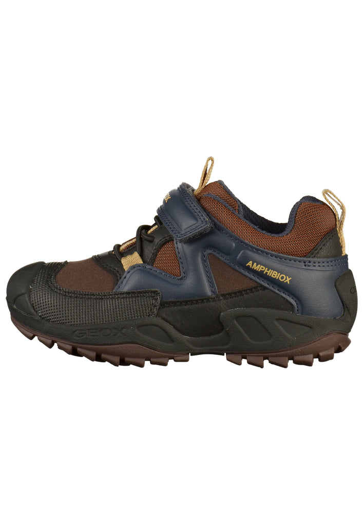 Geox Halbschuhe Lederimitat/Textil Braun - surf4shoes