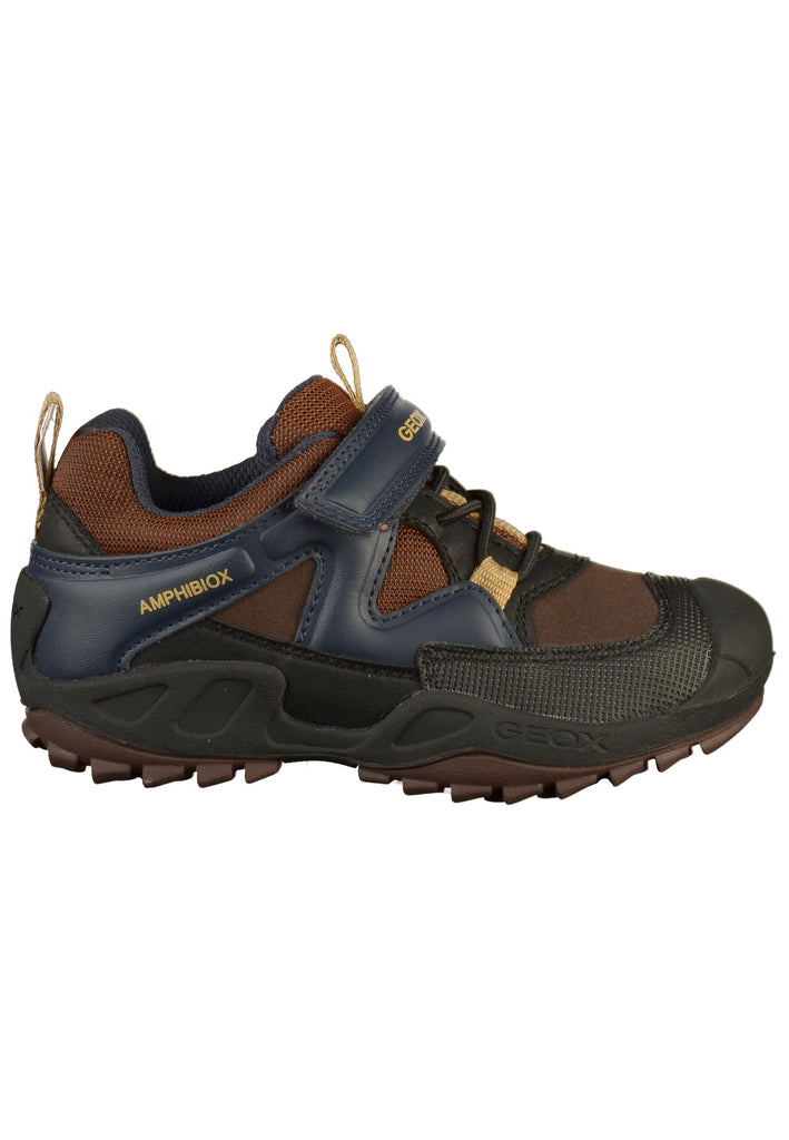 Geox Halbschuhe Lederimitat/Textil Braun - surf4shoes