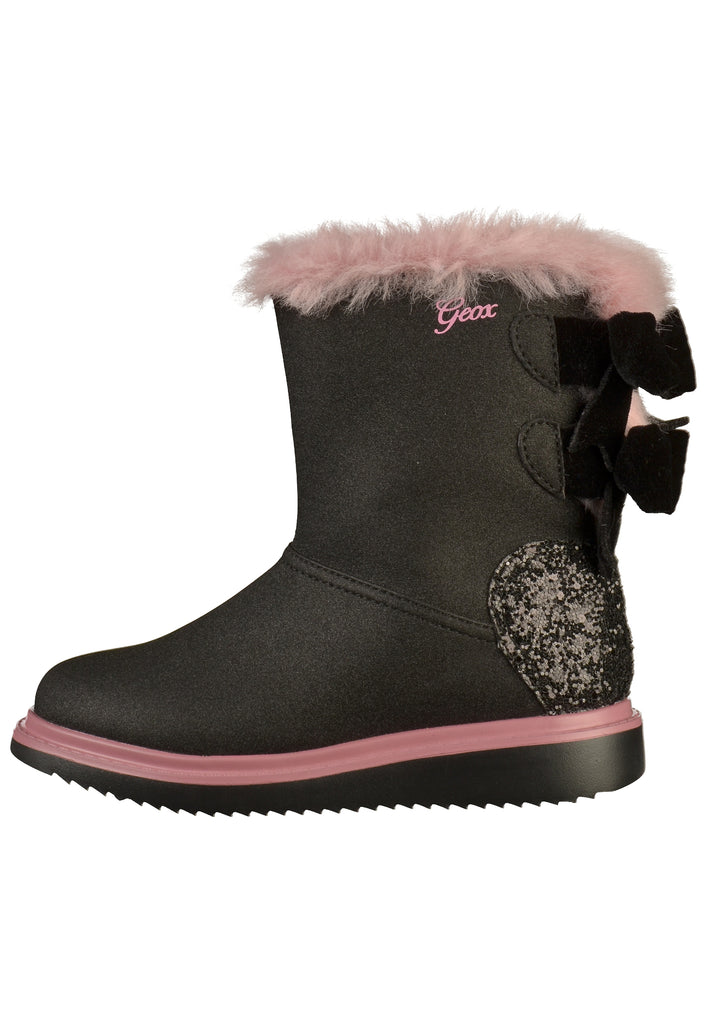 Geox Stiefel Lederimitat/Textil Schwarz - surf4shoes