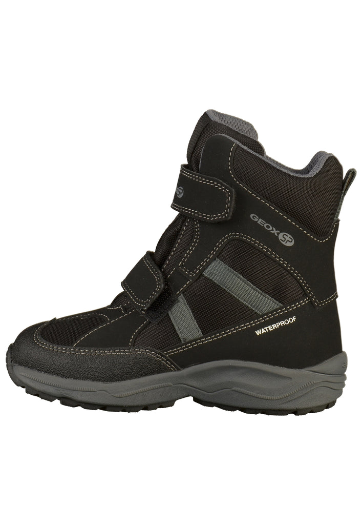 Geox Stiefel Lederimitat/Textil Schwarz - surf4shoes