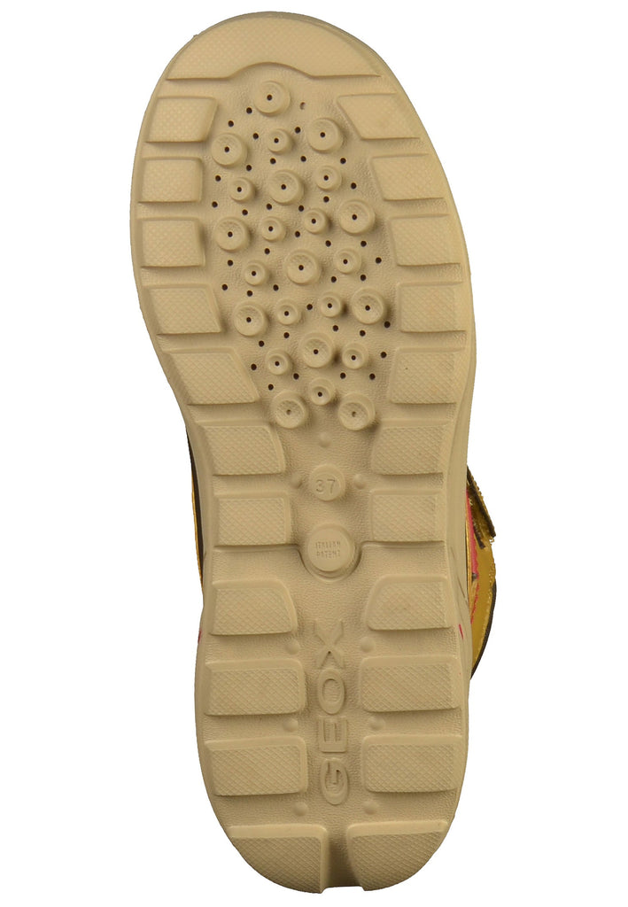 Geox Stiefelette Lederimitat Dunkelgelb - surf4shoes