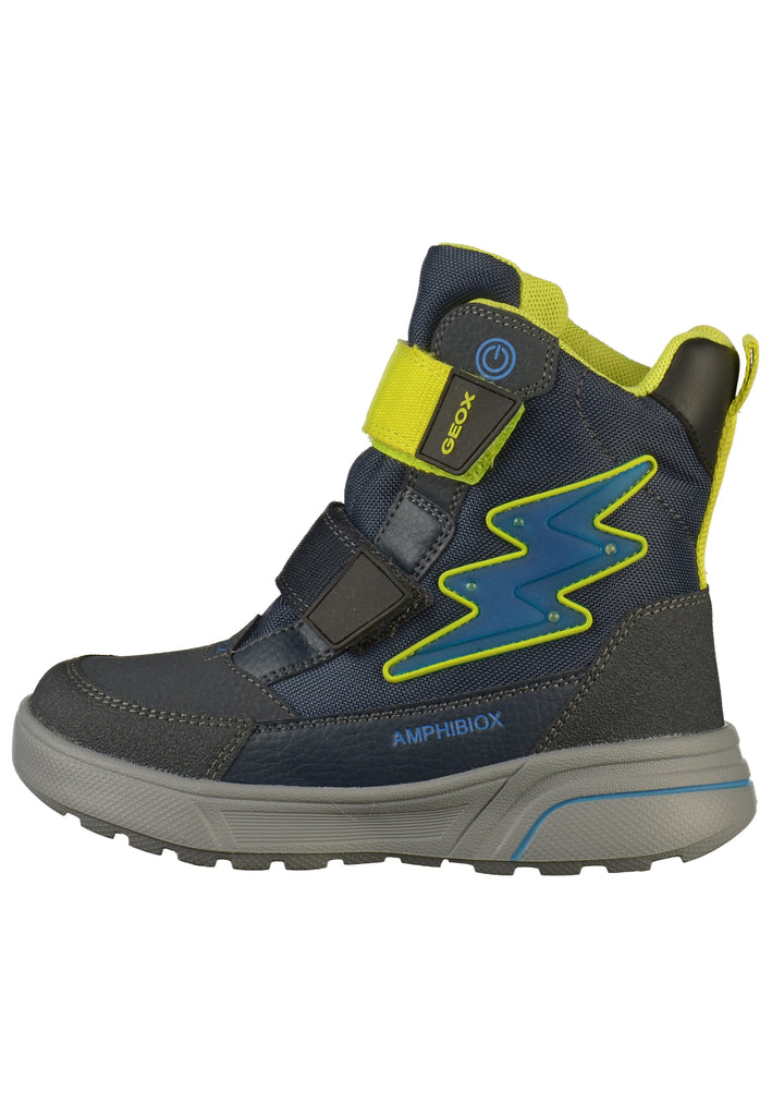 Geox Stiefel Lederimitat/Textil Blau - surf4shoes