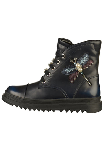 Geox Stiefel Lederimitat Dunkelblau - surf4shoes