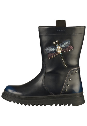 Geox Stiefel Lederimitat Dunkelblau - surf4shoes