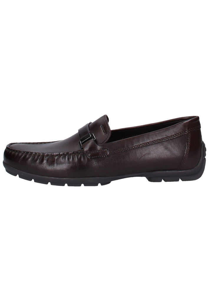 Geox Slipper Leder Dunkelbraun - surf4shoes