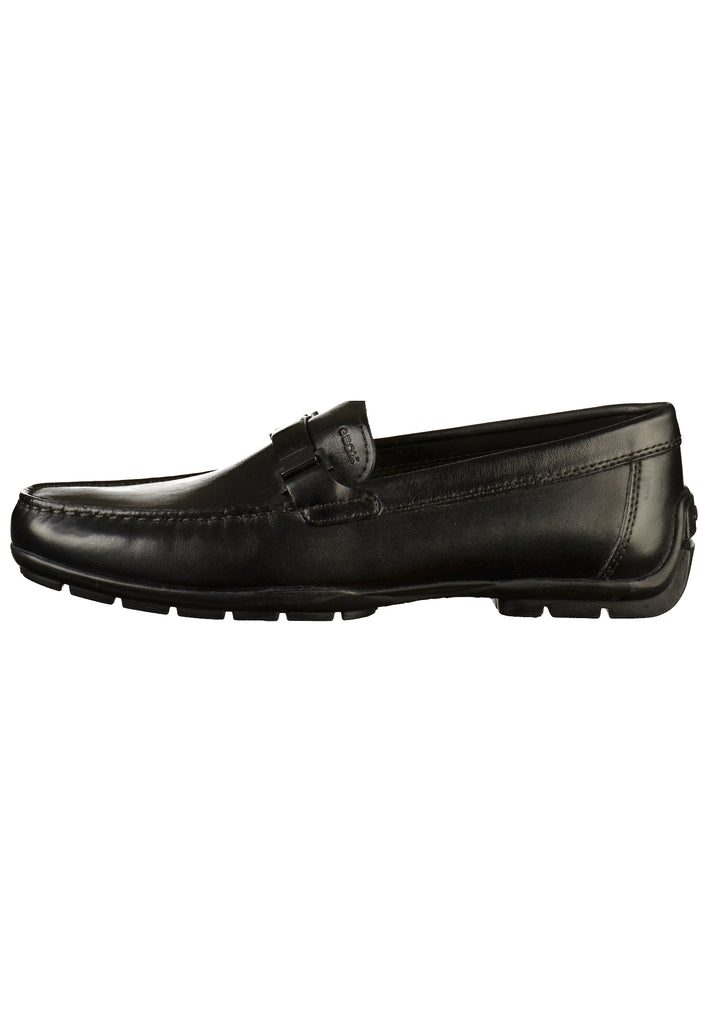Geox Slipper Leder Schwarz - surf4shoes