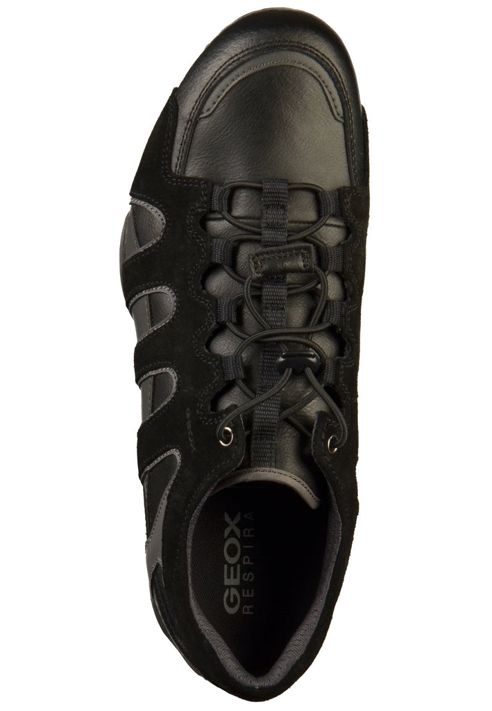 Geox Halbschuhe Lederimitat Schwarz - surf4shoes
