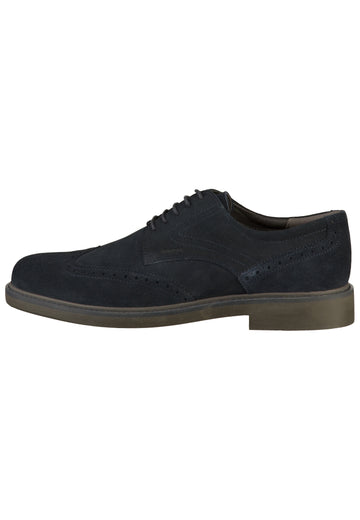Geox Halbschuhe Nubukleder Blau - surf4shoes