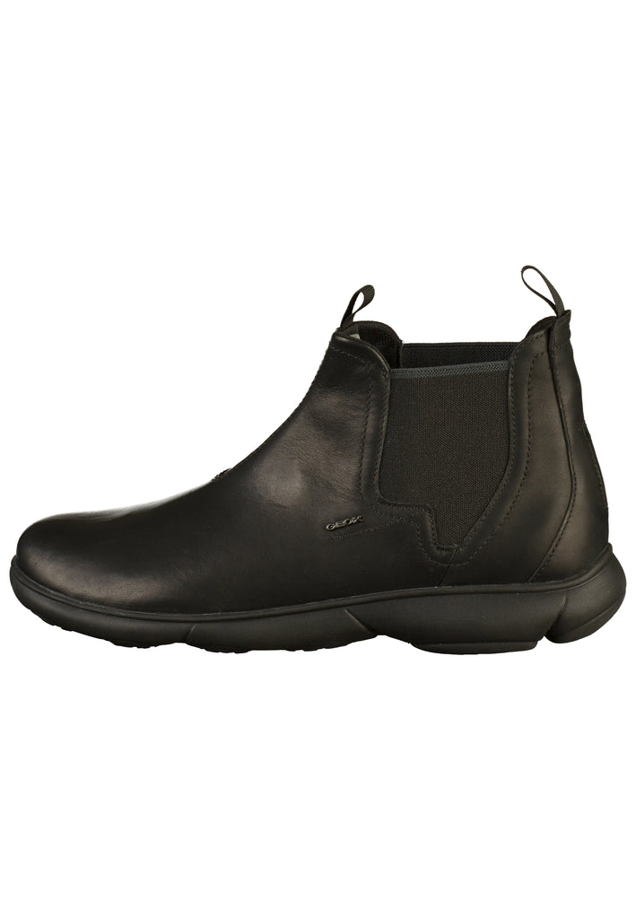 Geox Stiefelette Leder/Textil Schwarz - surf4shoes