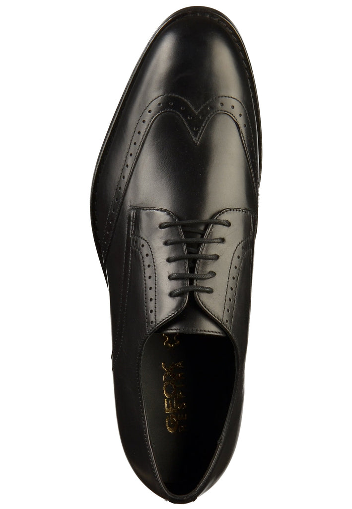 Geox Businessschuhe Leder Schwarz - surf4shoes