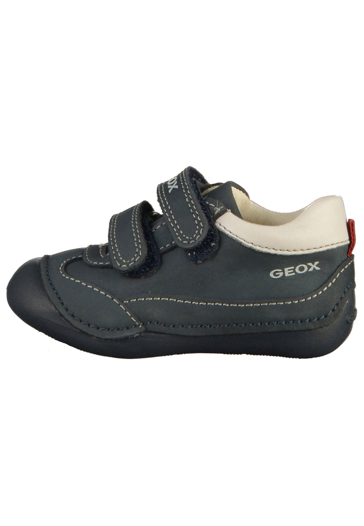 Geox Halbschuhe Nubukleder Navy/Weiß - surf4shoes