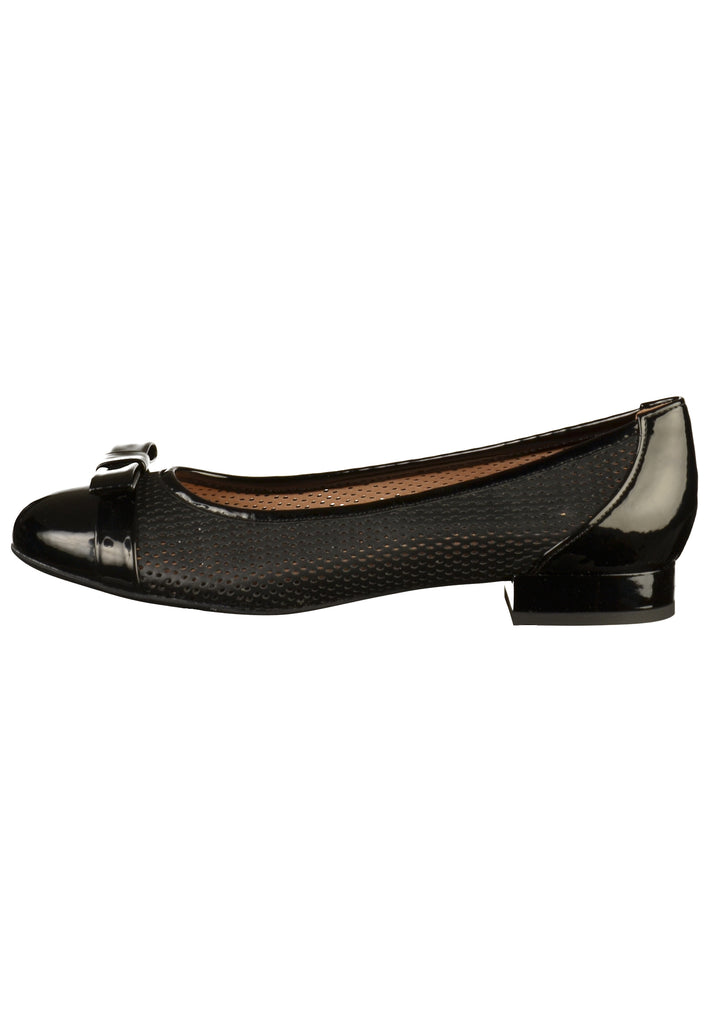 Geox Ballerinas Lederimitat Schwarz - surf4shoes