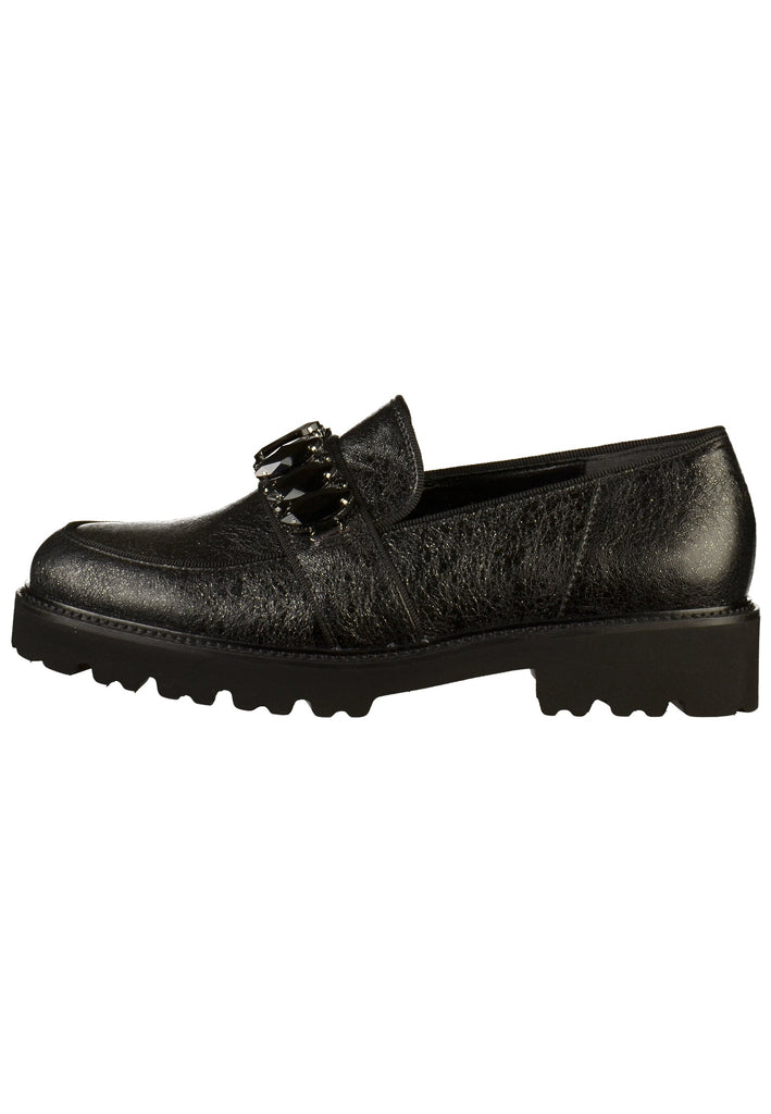 Gabor Slipper Leder Schwarz - surf4shoes