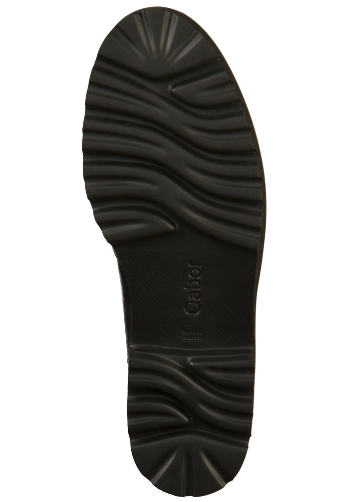 Gabor Slipper Leder Schwarz - surf4shoes