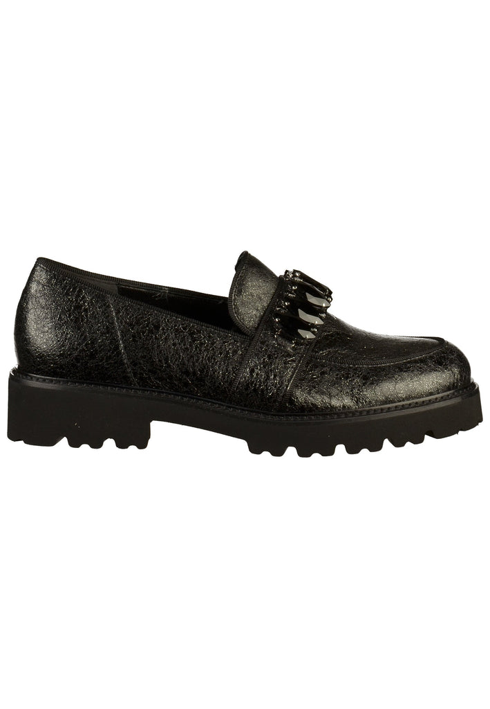 Gabor Slipper Leder Schwarz - surf4shoes