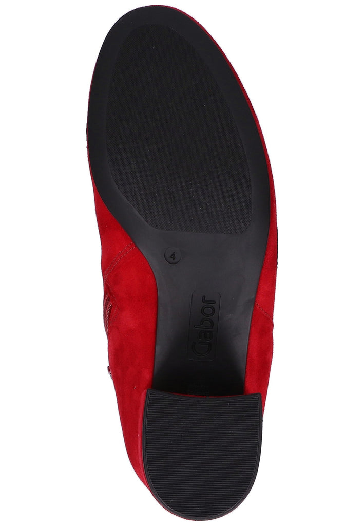 Gabor Stiefelette Leder Rot - surf4shoes