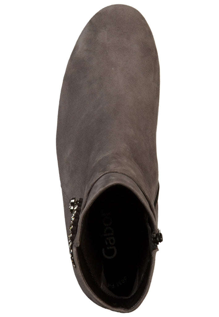 Gabor Stiefelette Leder Grau - surf4shoes