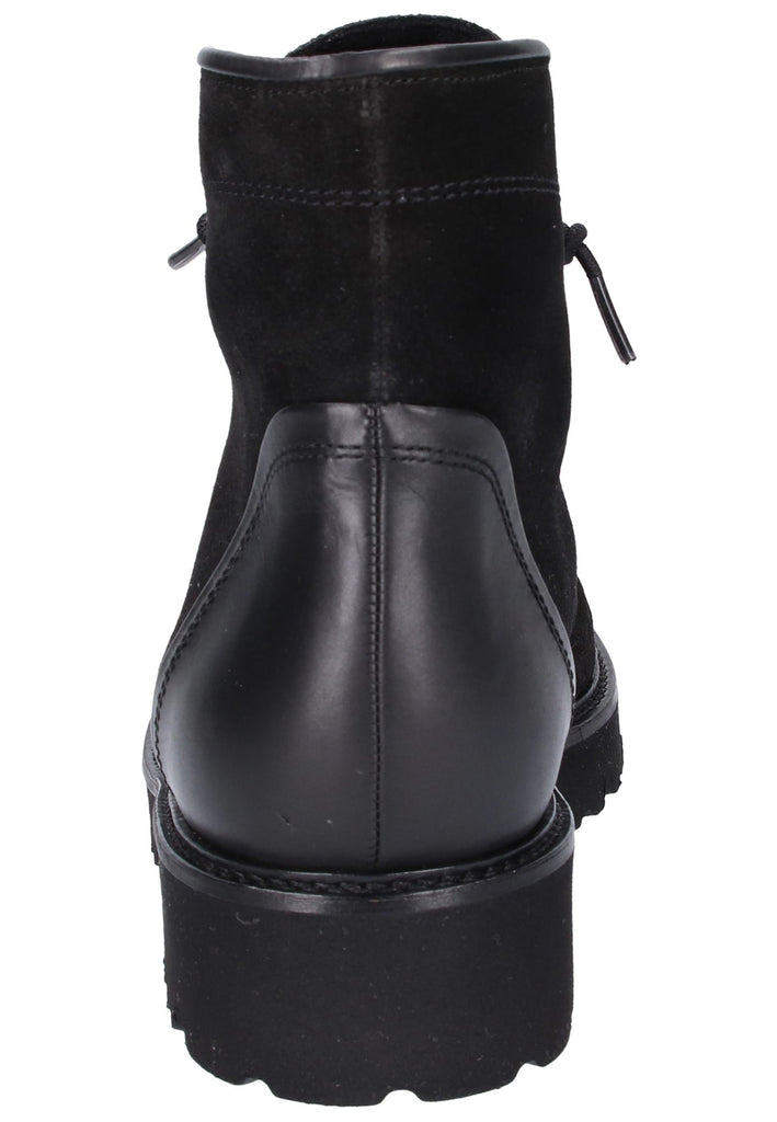 Gabor Stiefelette Veloursleder Schwarz - surf4shoes