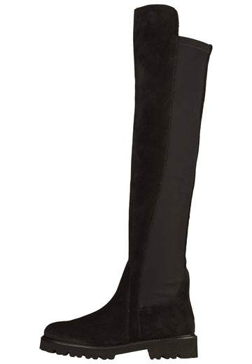 Gabor Stiefel Veloursleder/Textil Schwarz - surf4shoes