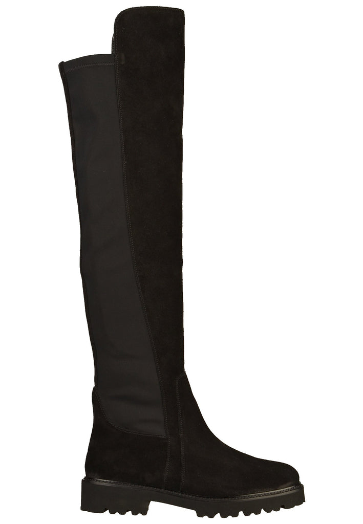 Gabor Stiefel Veloursleder/Textil Schwarz - surf4shoes