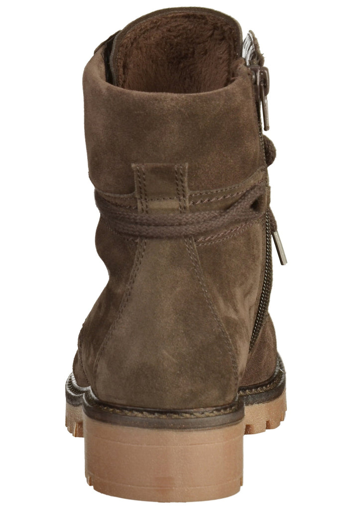 Gabor Stiefelette Veloursleder Dunkelbraun - surf4shoes