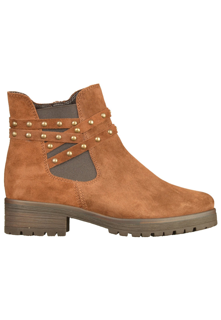 Gabor Stiefelette Veloursleder Braun - surf4shoes