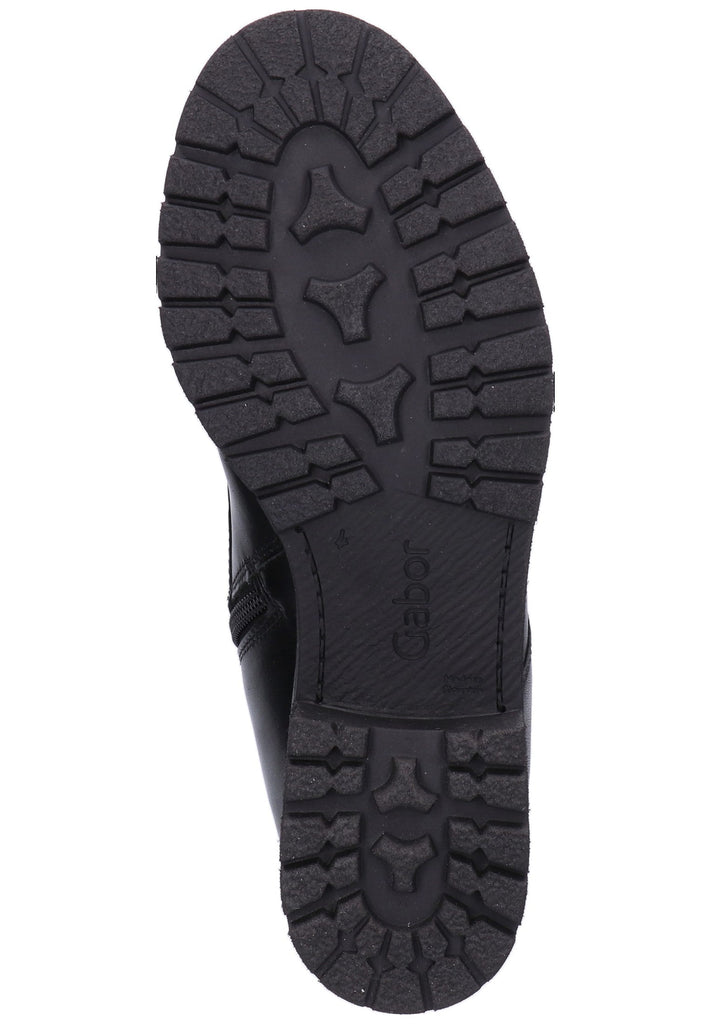 Gabor Stiefelette Leder Schwarz - surf4shoes