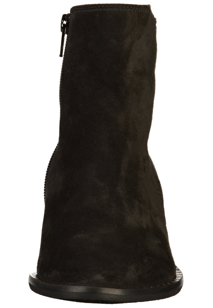 Gabor Stiefelette Veloursleder Schwarz - surf4shoes