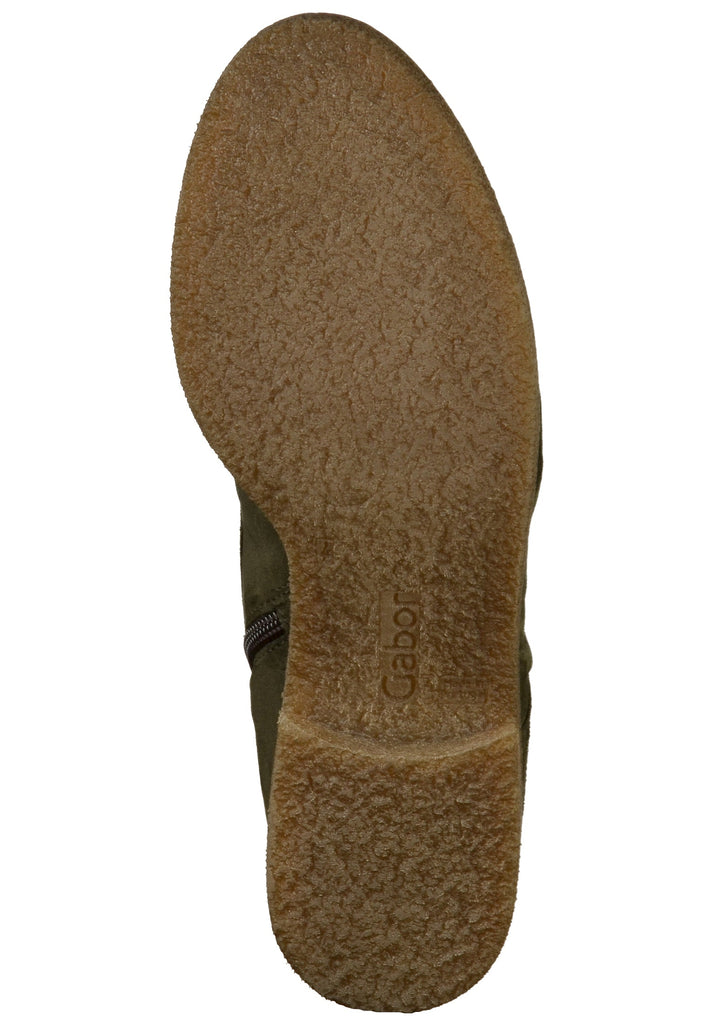 Gabor Stiefelette Veloursleder Braun - surf4shoes