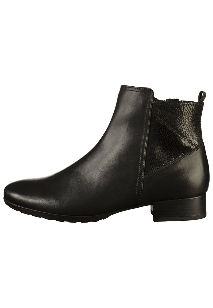 Gabor Stiefelette Leder Schwarz - surf4shoes