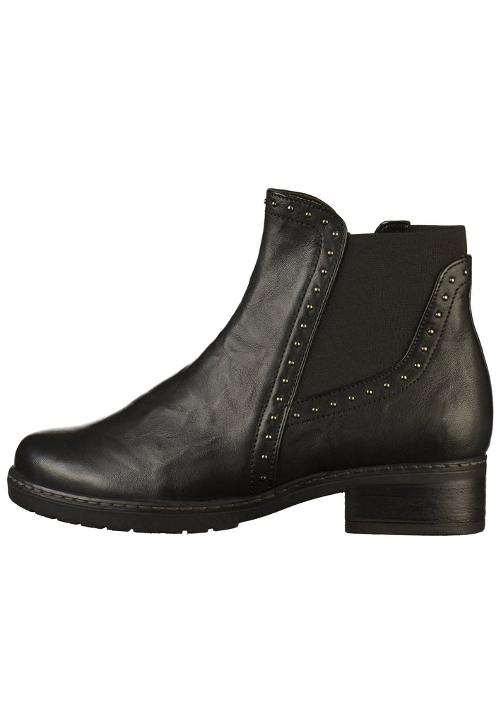 Gabor Stiefelette Leder Schwarz - surf4shoes