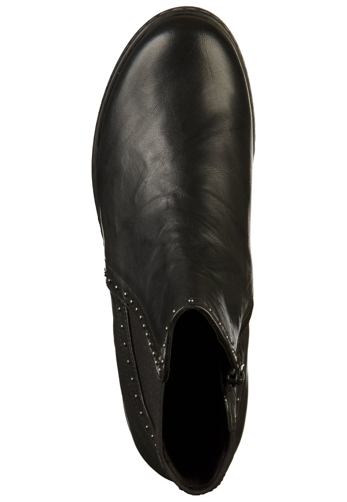 Gabor Stiefelette Leder Schwarz - surf4shoes