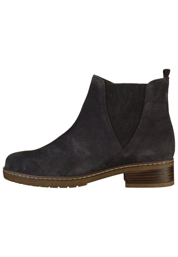 Gabor Stiefelette Veloursleder Blau - surf4shoes