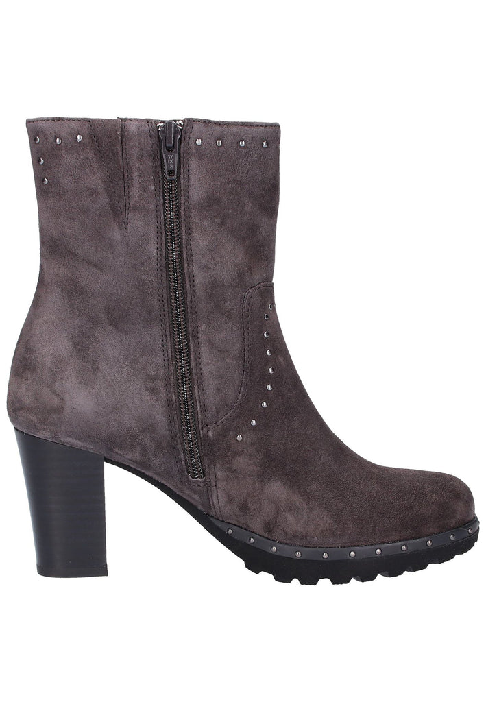 Gabor Stiefelette Veloursleder Dunkelgrau - surf4shoes
