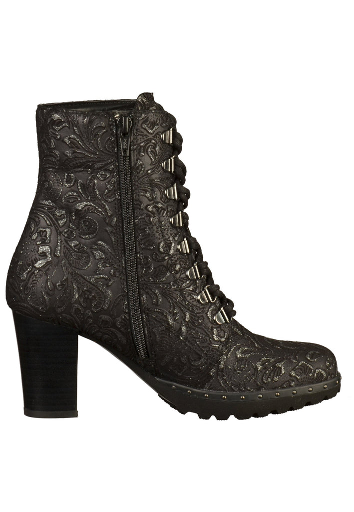 Gabor Stiefelette Leder Schwarz - surf4shoes