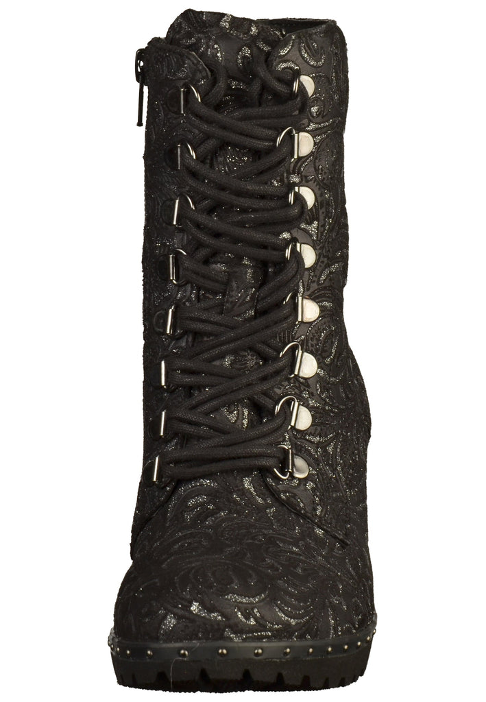 Gabor Stiefelette Leder Schwarz - surf4shoes