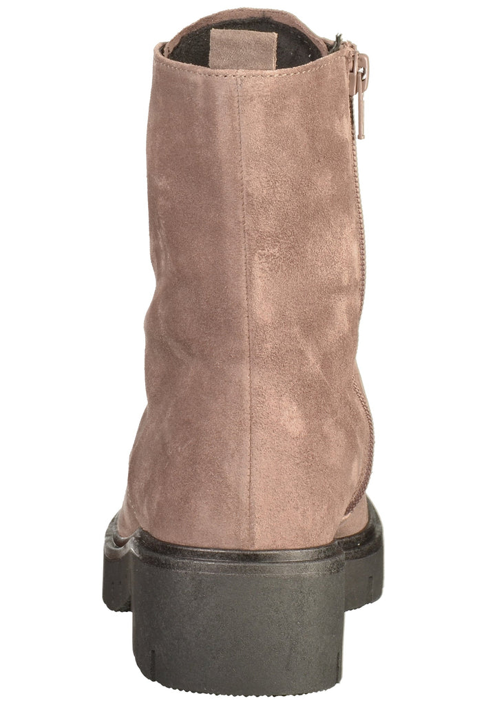 Gabor Stiefelette Veloursleder Taupe - surf4shoes