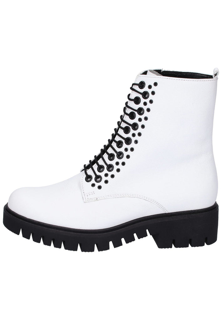 Gabor Stiefelette Textil Weiß - surf4shoes