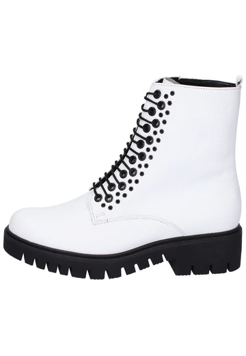 Gabor Stiefelette Textil Weiß - surf4shoes