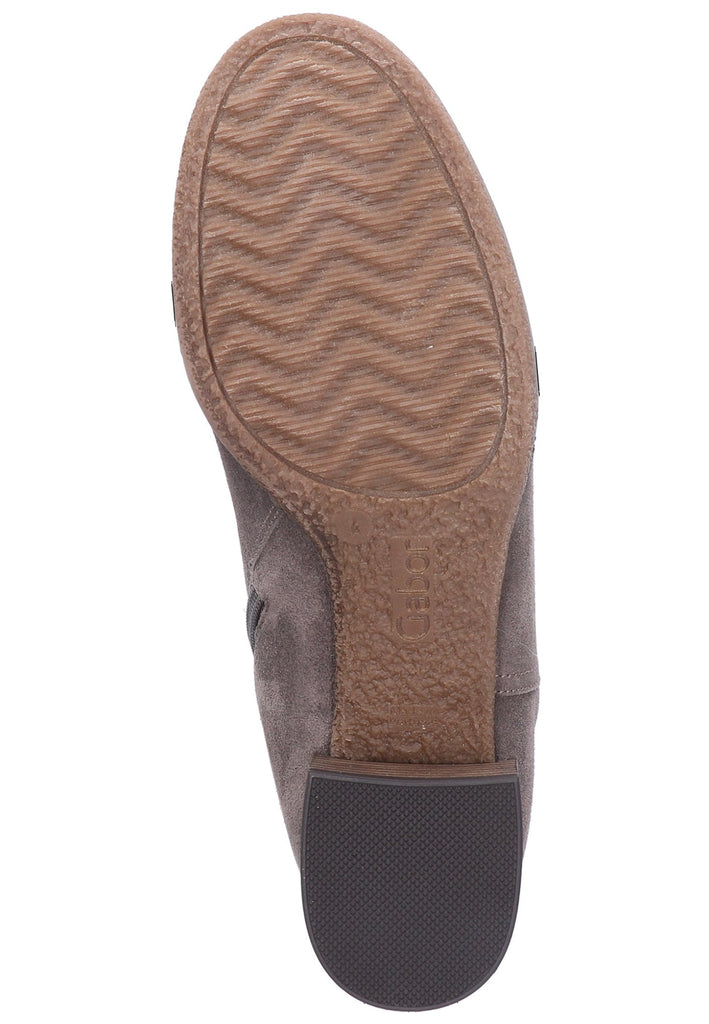 Gabor Stiefelette Veloursleder Braun - surf4shoes