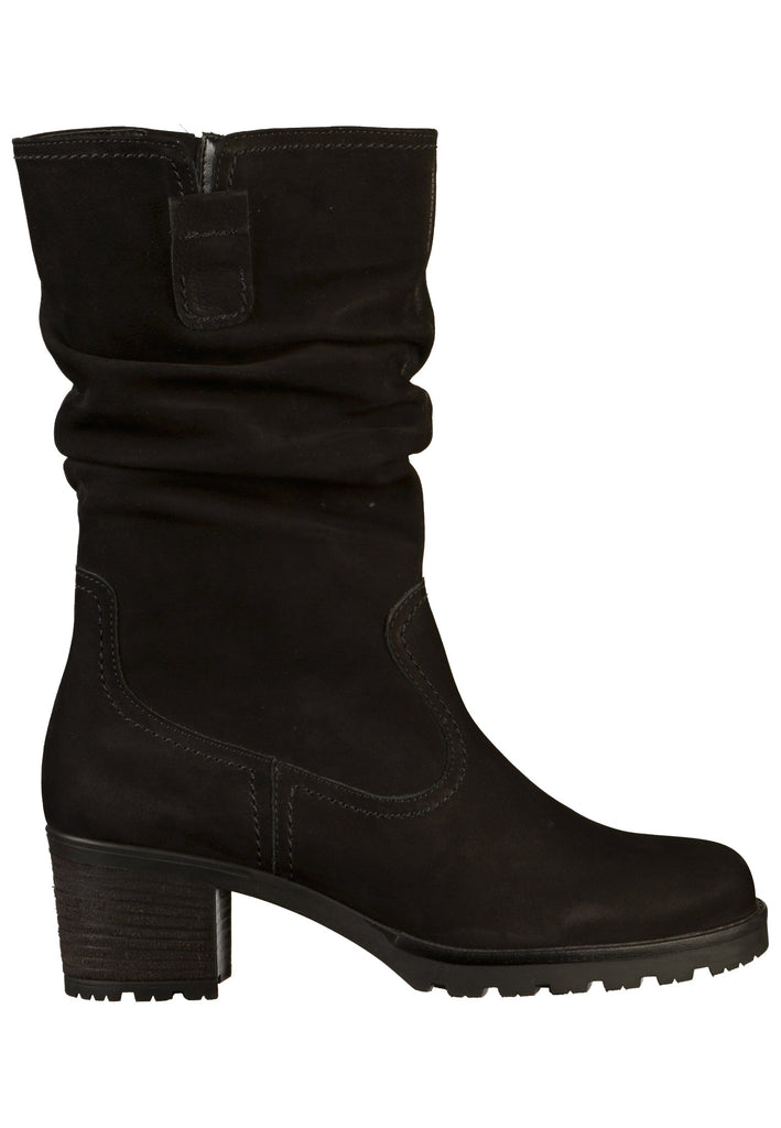Gabor Stiefel Nubukleder Schwarz - surf4shoes