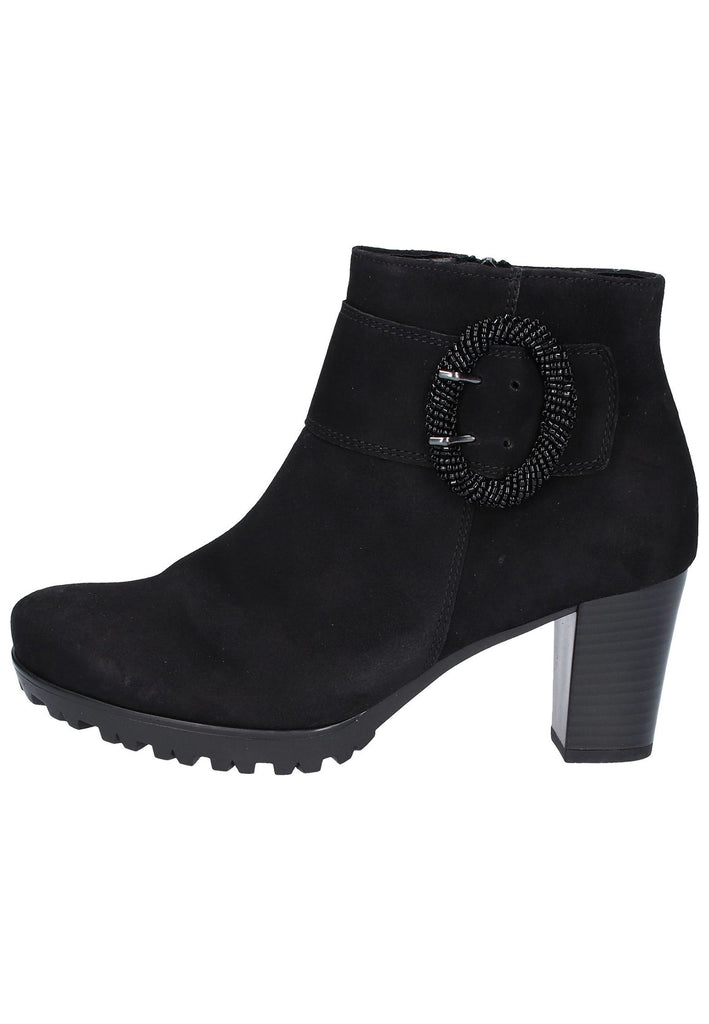 Gabor Stiefelette Leder Schwarz - surf4shoes
