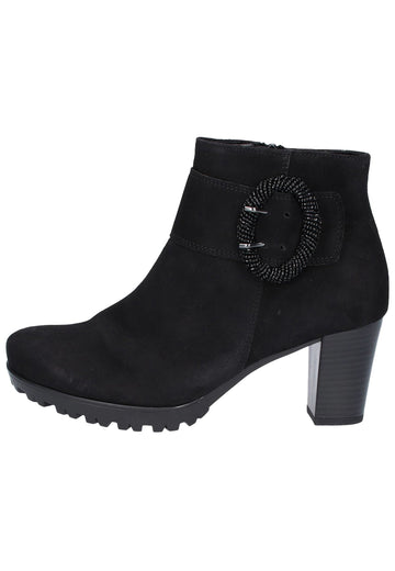 Gabor Stiefelette Leder Schwarz - surf4shoes