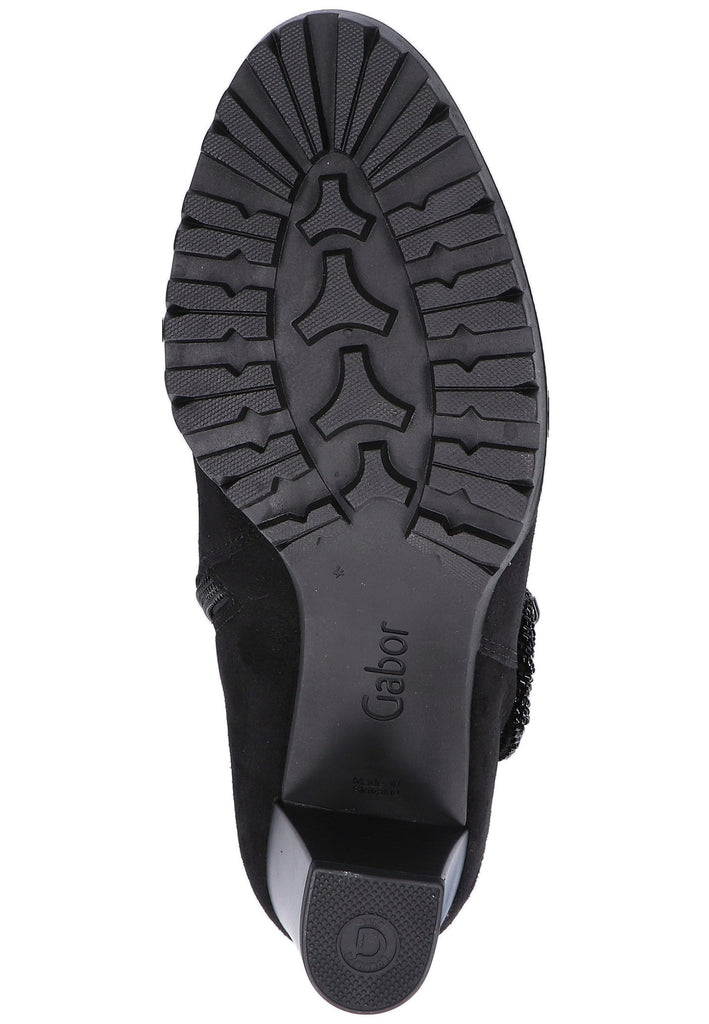 Gabor Stiefelette Leder Schwarz - surf4shoes